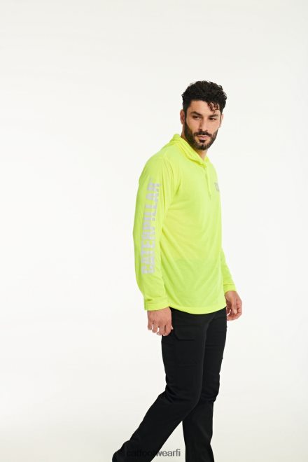 hivis upf hupullinen pitkähihainen t-paita keltainen 40L048222 Caterpillar miehet | topit  päällysvaatteet